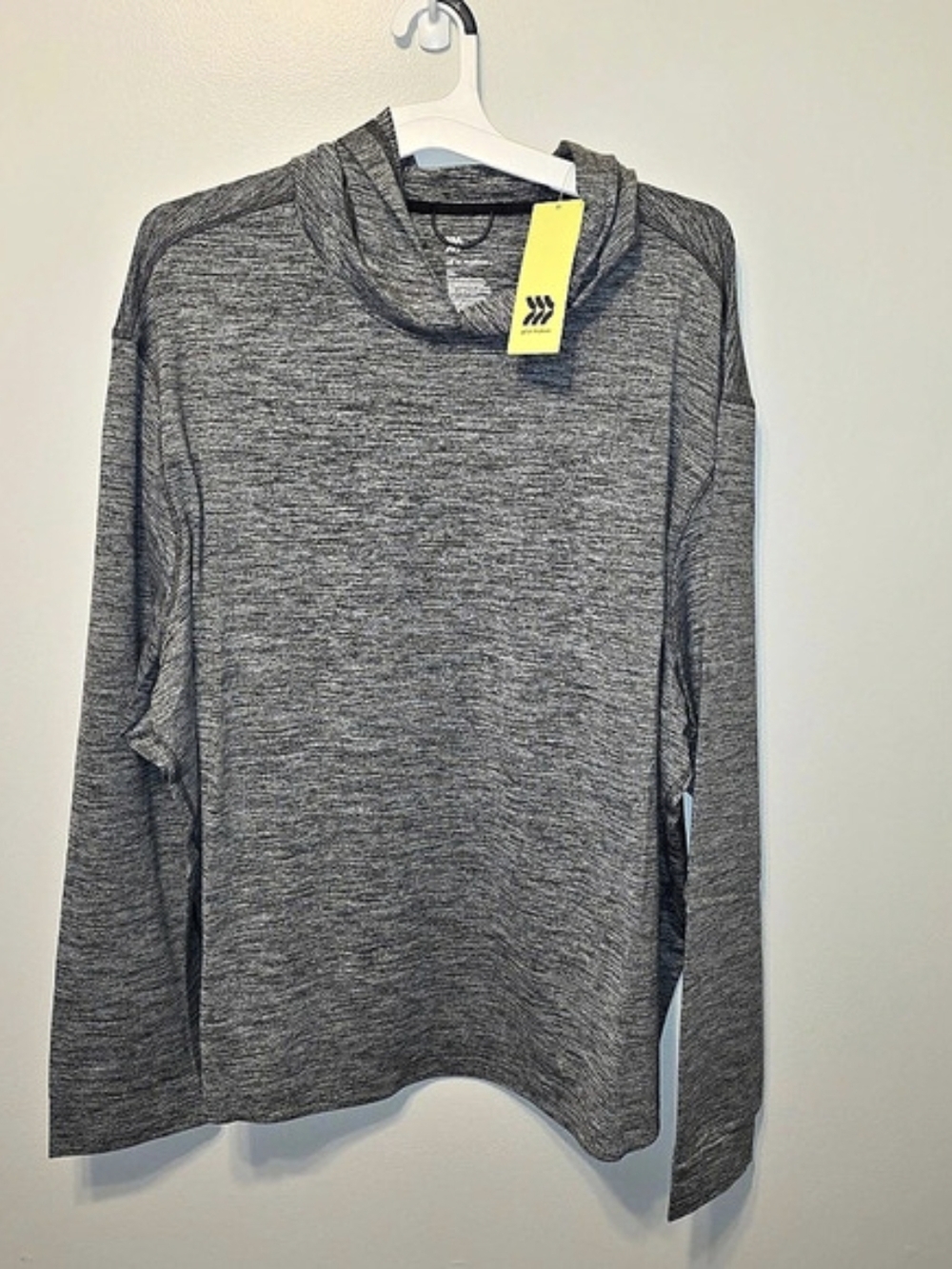all in motion Cowl Neck Long Sleeve Top Gray 3XL NWT